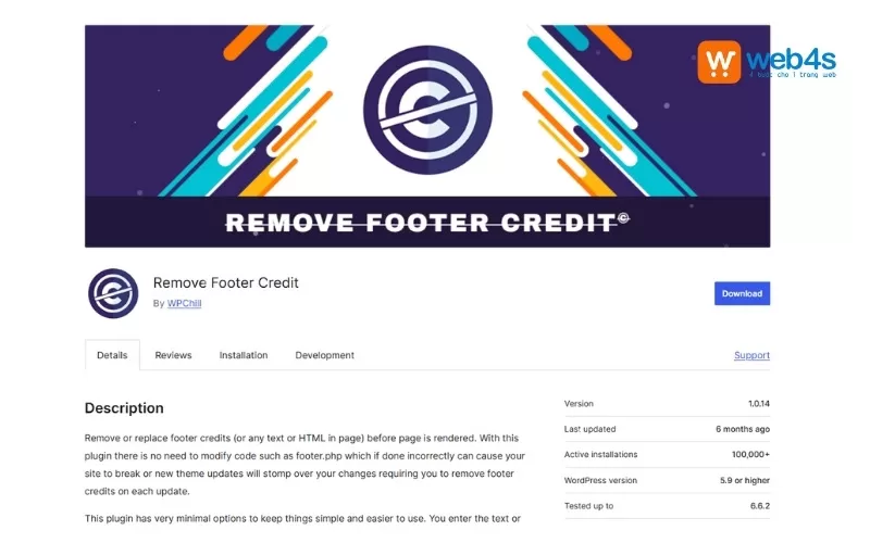 Remove Footer Credit
